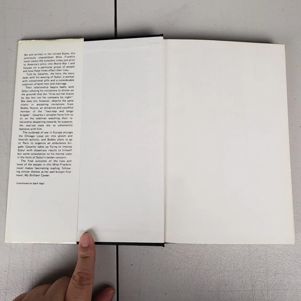 Miles Franklin On Dearborn Street 1981 First Edition Hardcover WWI Fiction Book